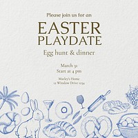 Easter playdate Instagram post template