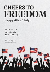 4th of July poster template