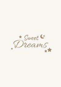 Sweet dreams poster template