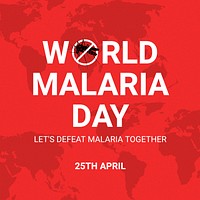 World Malaria Day Facebook post template