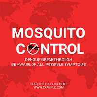 Mosquito control Facebook post template