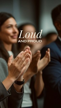 Loud & proud mobile wallpaper template