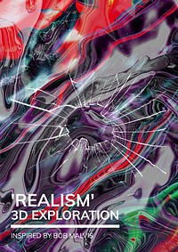 Realism 3D exploration poster template