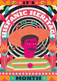 Hispanic Heritage Month poster template