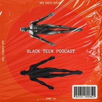 Black teen podcast Facebook post template