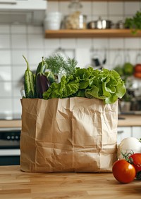 Paper bag mockup food accessories accessory.