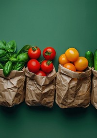 Paper bag mockup vegetable accessories accessory.