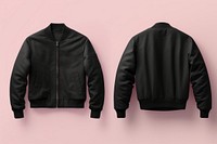 Blank black jacket mockup clothing apparel sweatshirt.