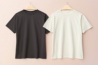 Blank cream tshirt mockup clothing apparel t-shirt.