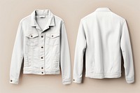 Blank jeans jacket mockup clothing apparel blazer.