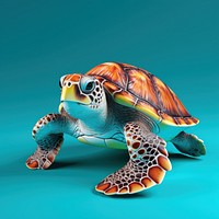 Animal turtle sea turtle tortoise.