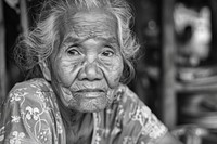 Old south east asian women photography portrait person.