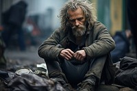 Homeless man photo photography portrait.