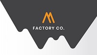 Modern mountain business card template, customizable design