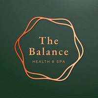 Spa logo template, health and wellness