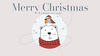 Christmas greeting card template