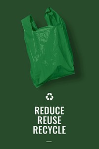 Recycle campaign Pinterest pin template, editable text