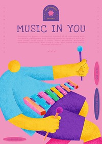 Music concert poster template