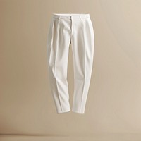 White formal pant mockup apparel pants clothing.