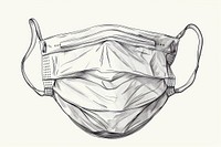 Hygienic mask drawing accessories illustrated.