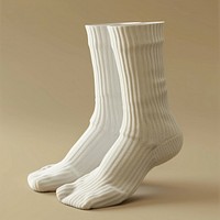 White socks mockup apparel clothing hosiery.