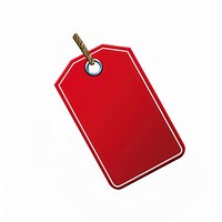 Discount tag red white background blackboard.