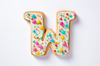 Letter W, cookie art alphabet illustration