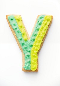 Letter Y, cookie art alphabet illustration