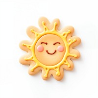 Sun icon, cookie art illustration