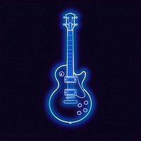 Guitar icon light musical instrument.