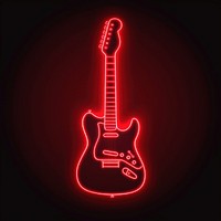 Guitar icon light musical instrument electric guitar.