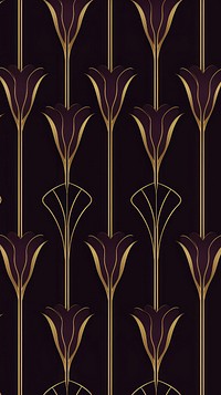 Art deco tulip wallpaper pattern graphics plant.