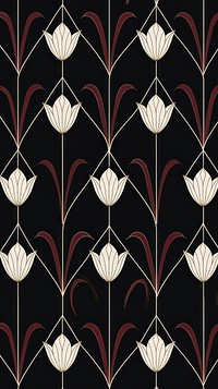 Art deco tulip wallpaper pattern graphics tile.