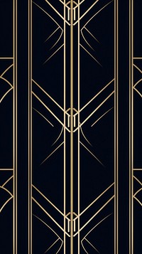 Art deco cross wallpaper pattern door gate.