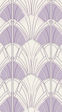 Art deco lavender wallpaper pattern architecture building.