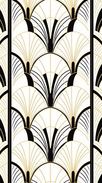 Art deco seamless wallpaper architecture building stained glass.