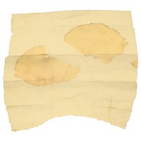 Ginkgo ripped paper text diaper stain.