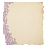 Lilac ripped paper cushion blossom flower.