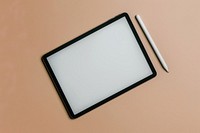 Blank tablet screen mockup display electronics computer.