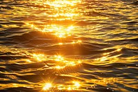 Water surface at sunset light sea sunlight.