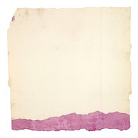 Purpurea ripped paper text painting canvas.