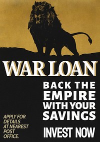 Retro lion poster template, animal art design