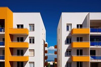 High contrast apartment architecture building housing.