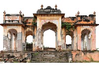 India destroyed building architecture fortress housing.