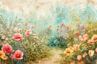 Garden painting graphics outdoors.