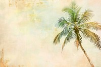 Palm tree painting vegetation arecaceae.