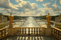 Palace of Versailles palace architecture outdoors.