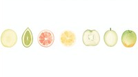 Fruits as divider watercolor grapefruit weaponry produce.