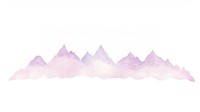 Mountain landscape as divider watercolor accessories accessory outdoors.