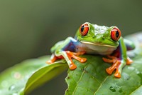 Red-eyed Tree Frog frog amphibian tree frog.
